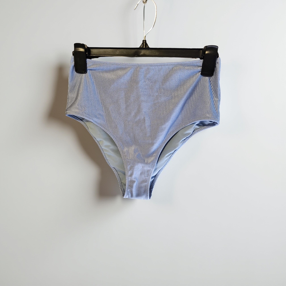 1 NWT Aerie Blue/light purplish High-Waisted Bikini Bottom Size medium